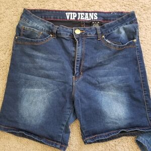 VIP Blue Relaxed Denim Shorts